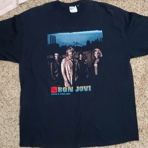 Bon Jovi "Have a Nice Day" North America Black Concert Tour 2005-2006 Tee, Sz XL